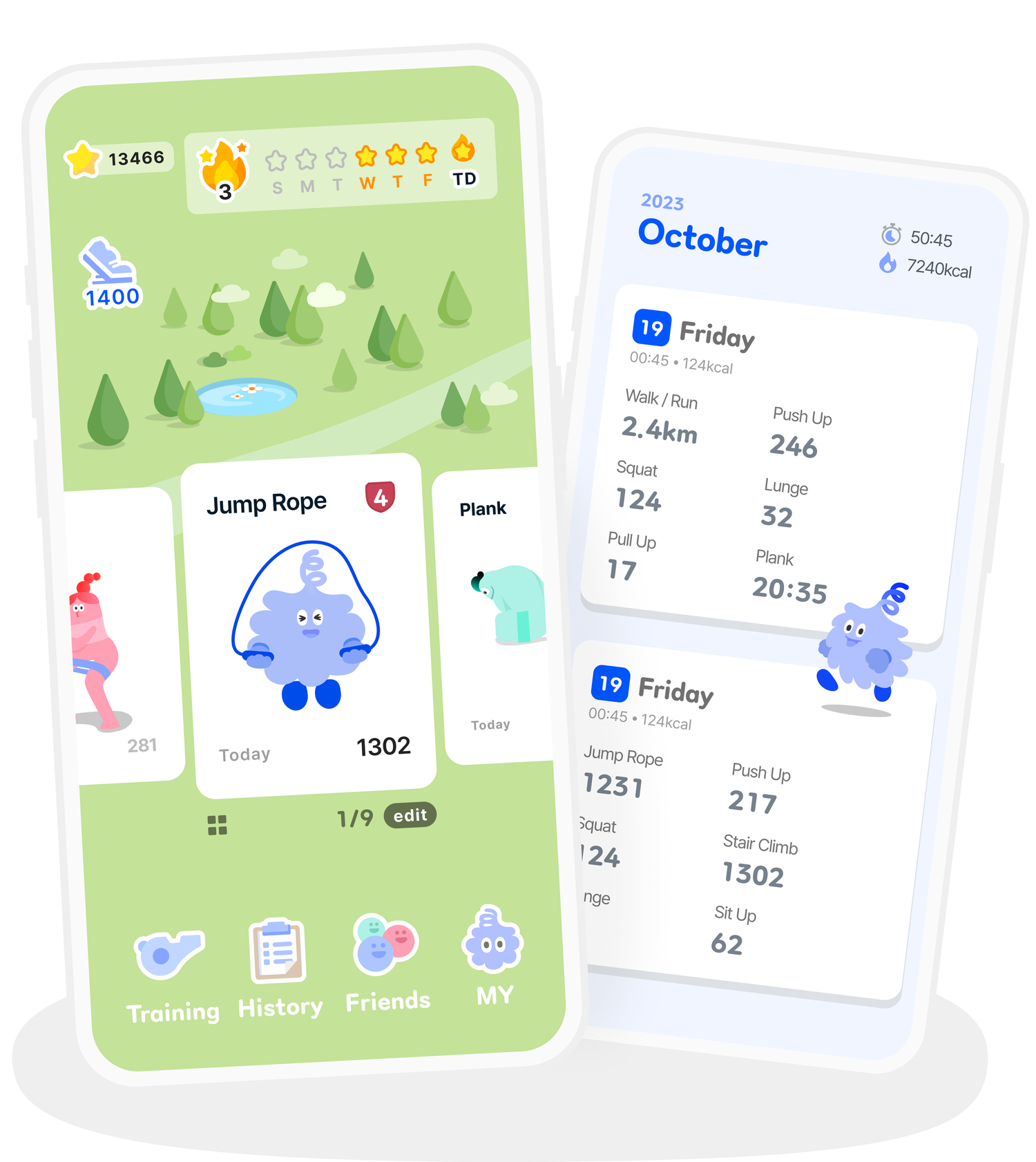 Movy workout and running app preview